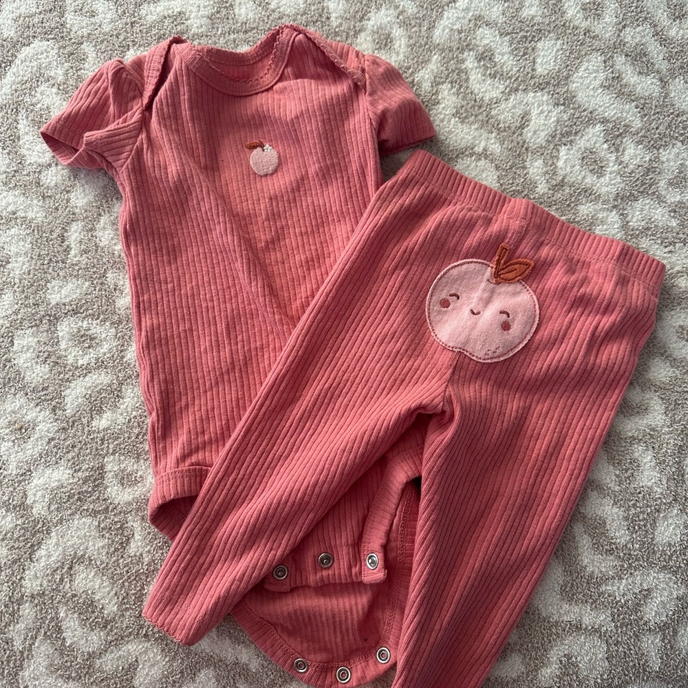 Carter's Coral Baby Outfit